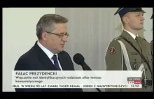 Prezydent Bronisław Komorowski o Żołnierzach Wyklętych 01.03.2015