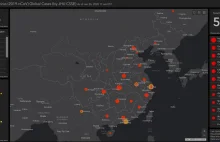 Interaktywna mapa rozprzestrzeniania się wirusa KORONAWIRUS 2019-nCoV