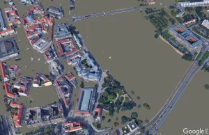 Symulacja powodzi w Google Earth