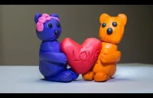 Bears with heart - Valentine Surprise, LetsClay Plastelina - Plasticine 01