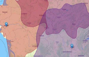 Gdzie można się dostać w określonym czasie? Interaktywna mapka