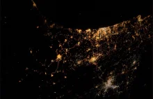 Astronauta sfotografował wybuchające rakiety nad Gazą