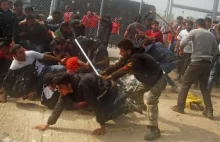 Zamieszki na Lesbos. Migranci obrzucali policjantów kamieniami