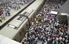 Tak wygląda metro w Chinach podczas godzin szczytu