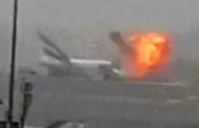 Na dubajskim lotnisku rozbił się samolot z 300 osobami na pokładzie