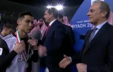 Skandaliczne zachowanie Cristiano Ronaldo podczas ceremonii medalowej.
