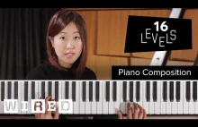16 poziomów zaawansowania kompozycji na fortepian [eng]