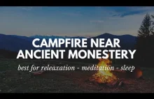 Ambient Music | Campfire Near Ancient Monestery | Rain, Fire and...