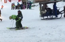 Alkohol i narty niestety nie idą w parze...