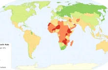 Przyrost naturalny- mapa świata