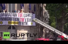 France: Anti-immigration protesters occupy EU Commission office