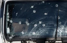 Nagranie wymiany ognia pomiędzy policją a kierowcą ciężarówki w Nicei