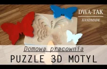 DIY Zabawka z drewna - wykonanie krok po kroku | Puzzle 3D Motyl | Domowa...