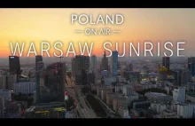 Wschód słońca w Warszawie POLAND ON AIR