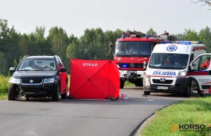 Śmiertelny wypadek w Widełce. Zginął motocyklista