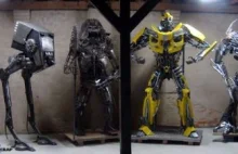 Obcy, Transformer, Terminator... Metalowe filmowe rzeźby wykonane przez Polaka!