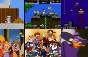 Seriale animowane jako GRY NA PEGASUSA. CHIP I DALE, DARKWING DUCK i inne