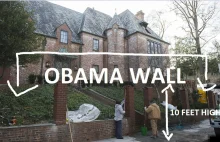 Obama buduje wysoki mur wokol swojej nowej willi.