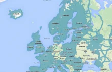 dostępność Google Street View w Europie