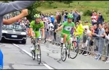 Peter Sagan wykonuje Wheelie na L'Alpe d'Huez
