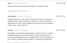 Nabijanie łapek w górę na Wirtualnej Propagandzie pod komentarzami o PIS-e