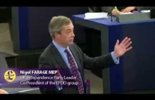 Nigel Farage masakruje Tuska w Europarlamecie