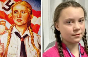 Greta Thunberg jak dziewczynka z nazistowskiego plakatu. To porównanie...