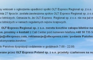 OLT Express: zniknęliśmy z polskiego nieba