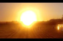 Eksplozja rakiety Antares widziana z miejsca dla widzów [prasy].