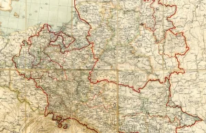 Szczegółowa mapa Polski z 1771 roku