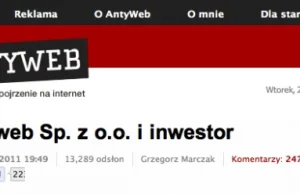 Współwłaściciel AntyWeb sprzedał część udziałów