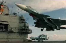 Suchoj Su-33 - piękne nagrania z lotniskowca Admirał Kuzniecow