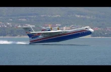 Pokaz możliwości rosyjskiej łodzi latającej Be-200