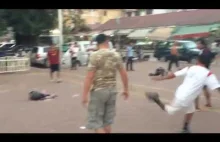 Street game in Cambodia