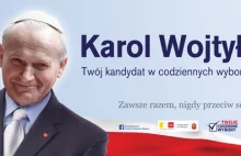 Spór o kampanię z Janem Pawłem II jako kandydatem w wyborach