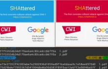 SHAttered - złamano algorytm SHA1