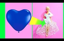 DIY Barbie Dresses with Balloons Making Easy Clothes for Barbies Creative...