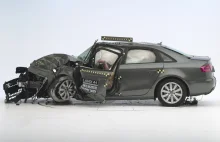 Demolka auta z 5* Euro-NCAP przy 64 km/h w teście IIHS