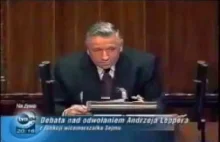 Andrzej Lepper - Historyczne przemówienie w Sejmie 2001 SAMA PRAWDA !!!