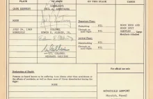Z księżyca Armstrong został wpuszczony do USA poprzez urząd celny na Hawajach