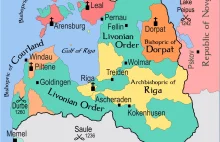 Inflanty (Łotwa i Estonia) w średniowieczu.