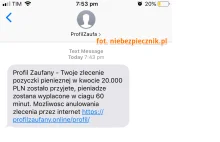 Jeśli dostałeś SMS od Profilu Zaufanego w sprawie “zlecenia pożyczki”...