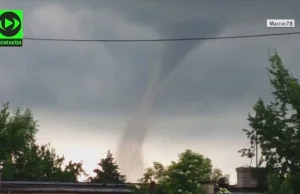 Tornado w powiecie Lipskim. Uszkodzone dachy i pożar budynku