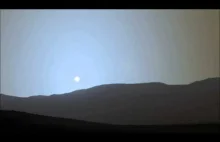 Zachód słońca na Marsie