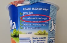 Cukier to nie substancja słodząca - przynajmniej nie według producenta jogurtów.