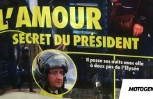 Prezydent Francji świci przykładem .... pomógł sprzedać kaski