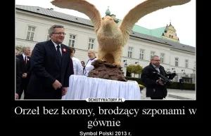 Największym osiągnięciem prezydentury Komorowskiego jest czekoladowy orzeł!