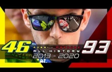 Valentino Rossi vs Marc Marquez 2013 - 2020 history Highlights MotoGP