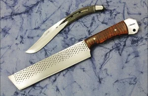 Noże z przedmiotów codziennego użytku. Bardzo ładne noże...
