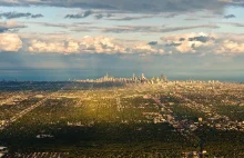 Widok Chicago z lotu ptaka
